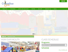 Tablet Screenshot of columbusgymnyc.com